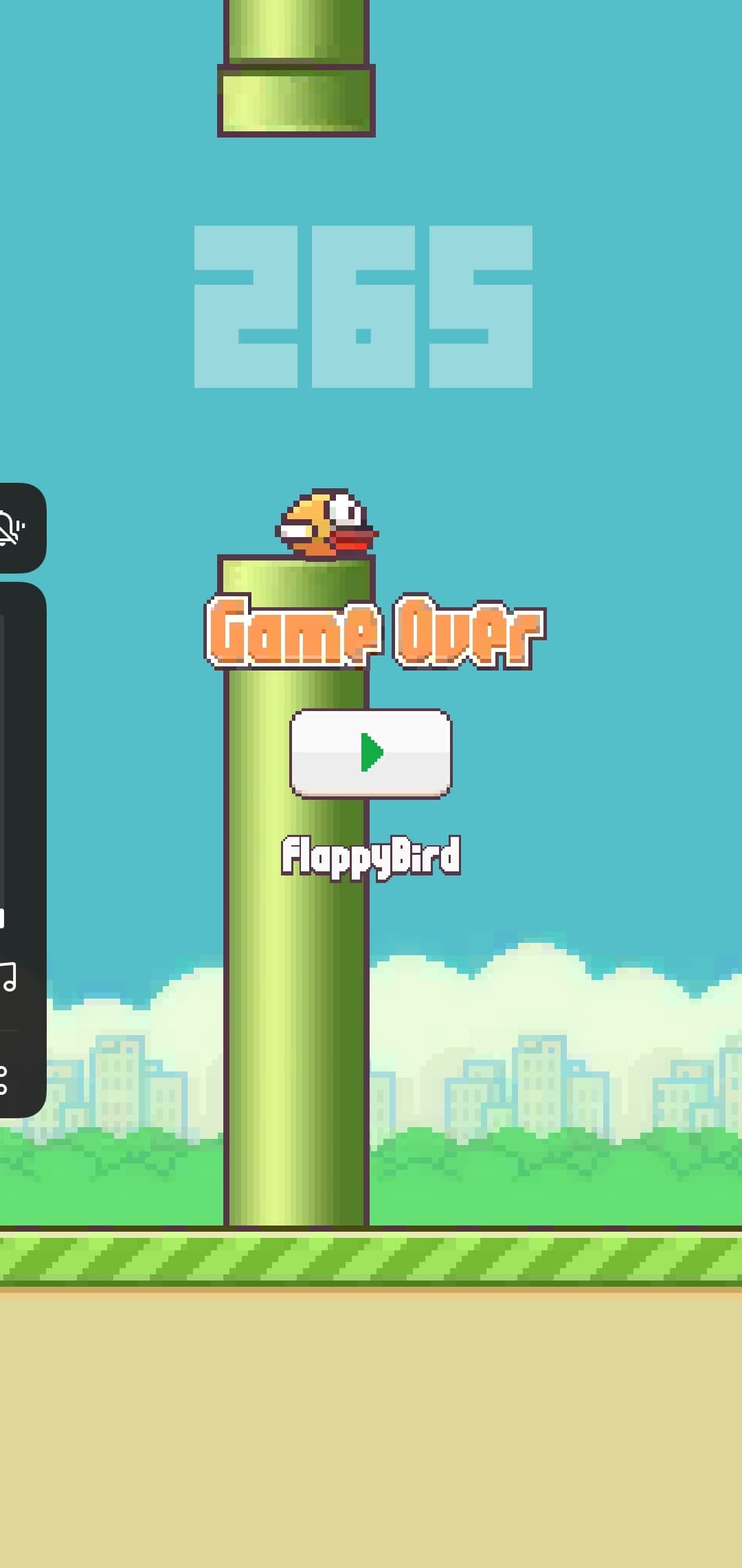 Flappy Bird (itch) (AresTheMyth) screenshot 2