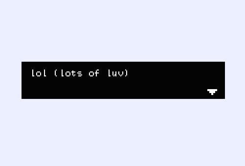 lol (lots of luv)