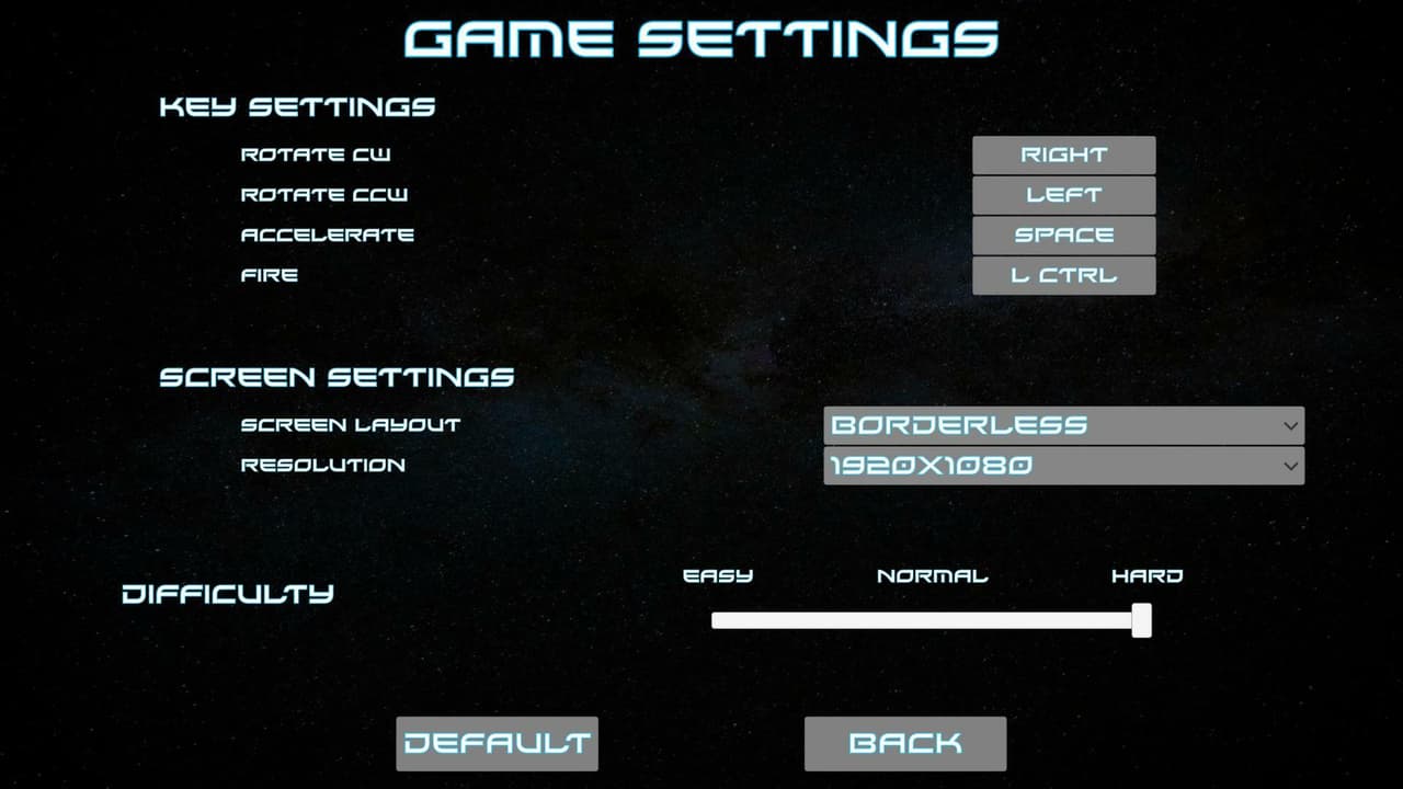 Asteroids (itch) (DejaSenti) screenshot 2