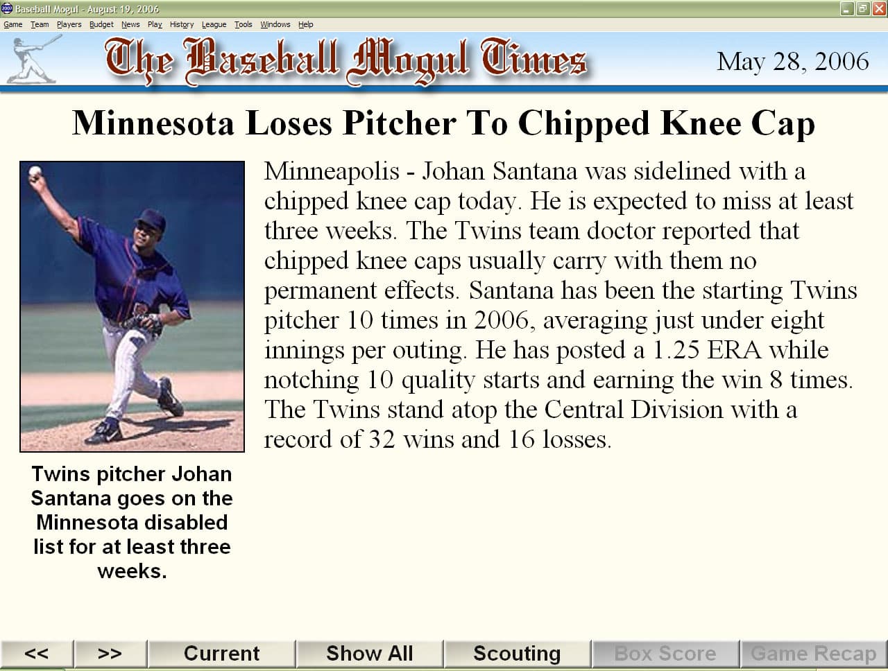 Baseball Mogul 2007 screenshot 4