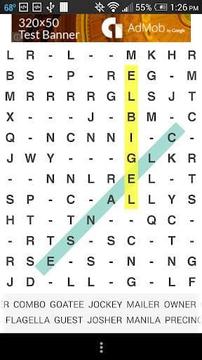 Missing Vowels Word Search screenshot 3