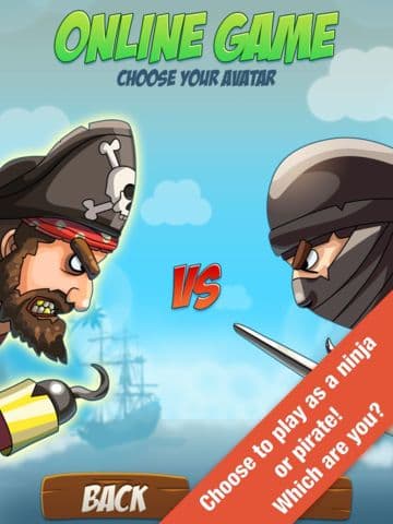 War Games: Pirates Versus Ninjas - A 2 player and Multiplayer Combat Game Deluxe screenshot 3