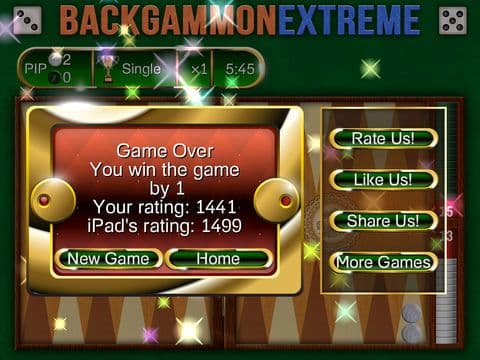 Backgammon Extreme Free - Powerful, Beautiful, Social! screenshot 5