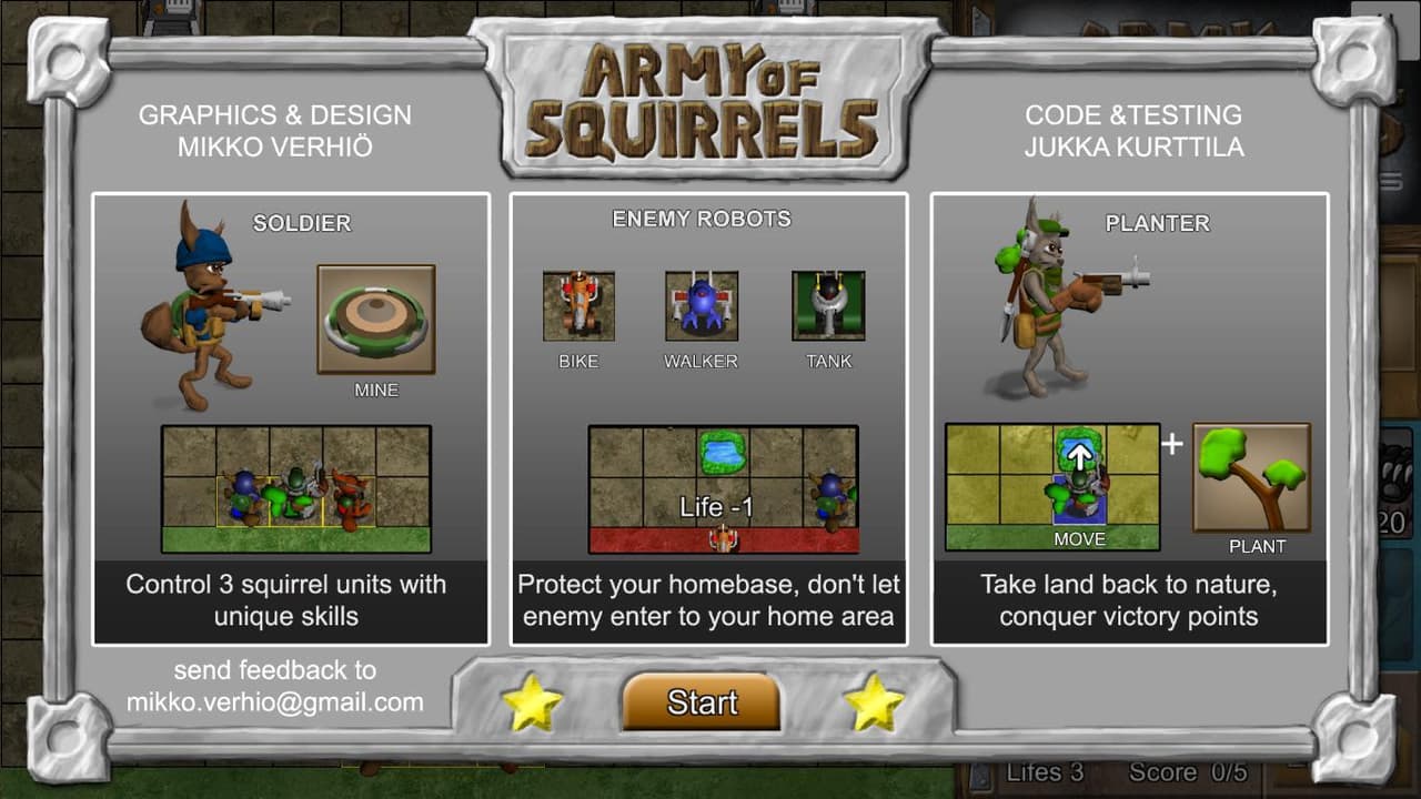 Army of squirrels (itch) screenshot 2