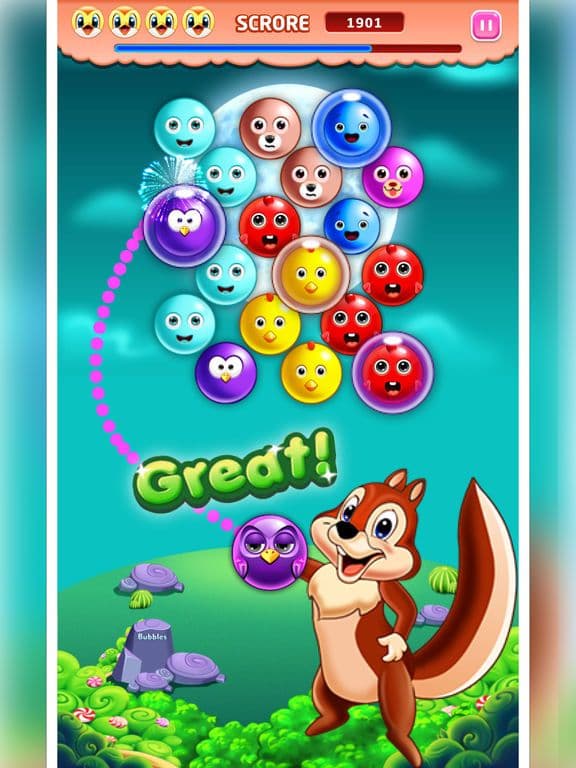 Bubble Shooter Squirrel Bird Deluxe-Pop Match 3 screenshot 6