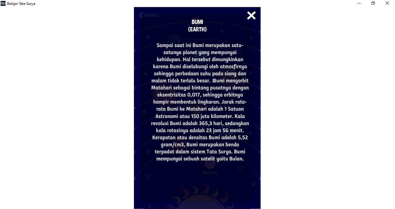 BelajarTataSurya screenshot 5
