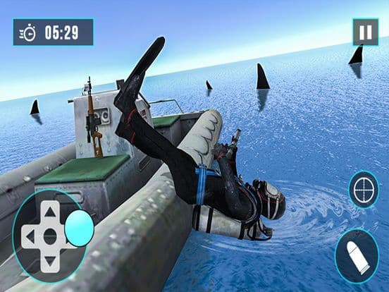 Shark Hunter Scuba Diving 3D screenshot 2