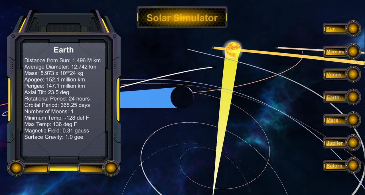 Solar Simulator (nico80) screenshot 2