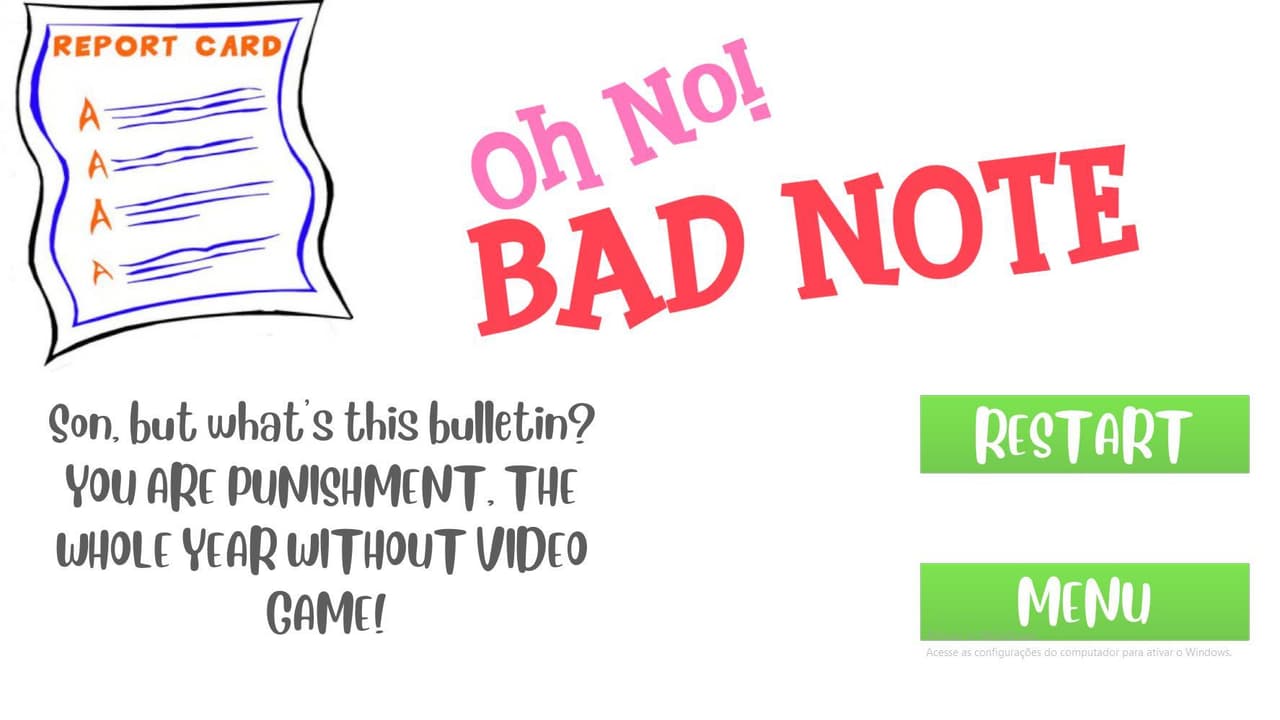 Oh No! A Bad Note