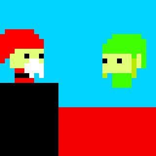 Link contra Santa (juegos de lava)
