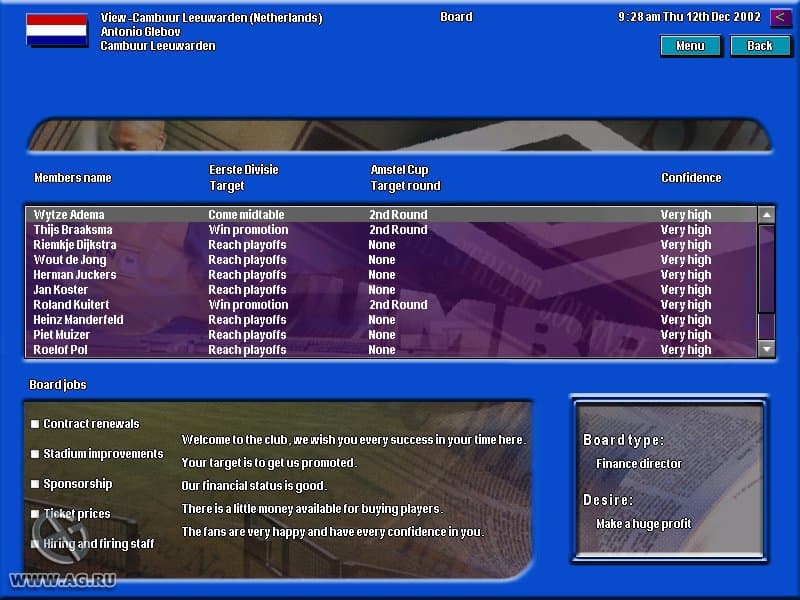 Football Masters 2002/03