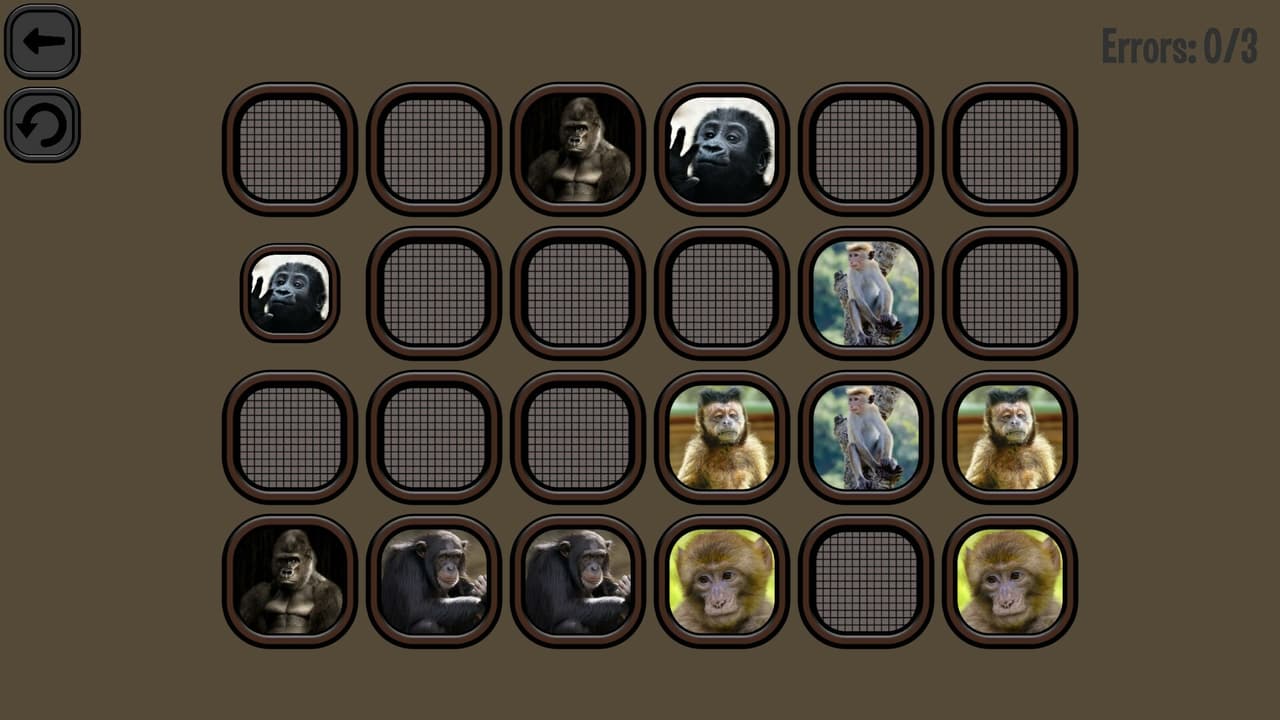 Animals Memory: Monkeys screenshot 5