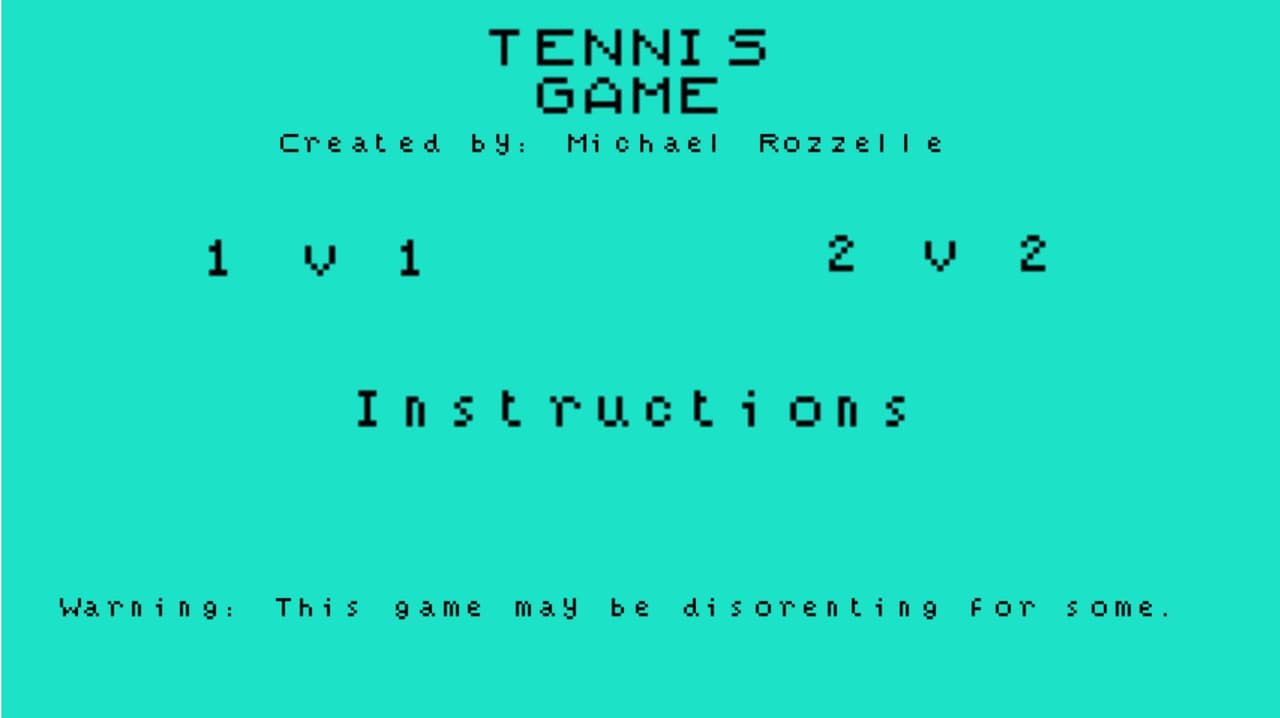 Tennis Game