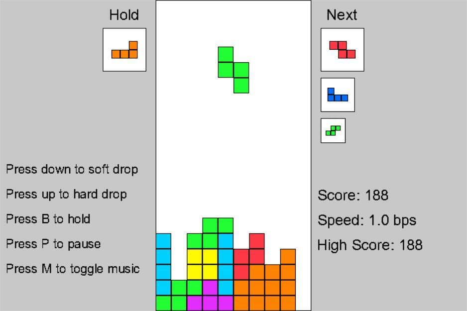 Tetris Demake screenshot 2