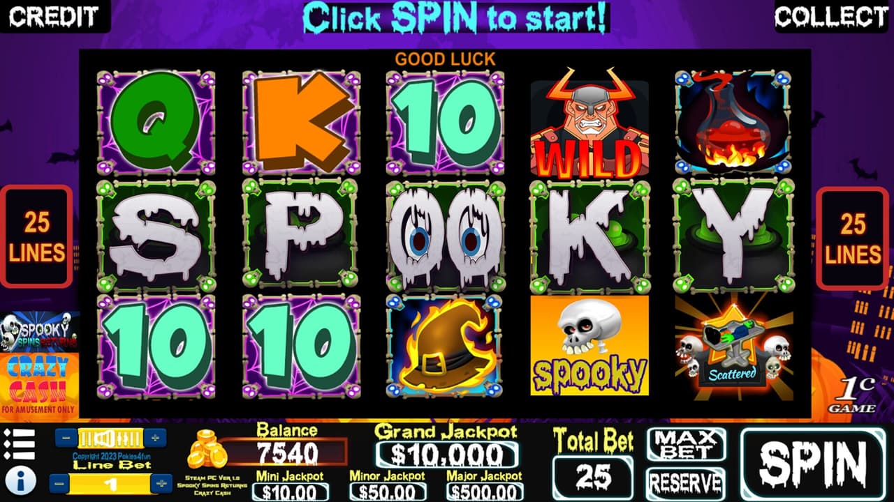 Spooky Spins Returns: Crazy Cash Edition - Slots screenshot 2