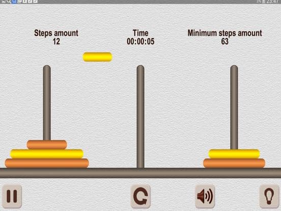 The Tower of Hanoi Math puzzle screenshot 4
