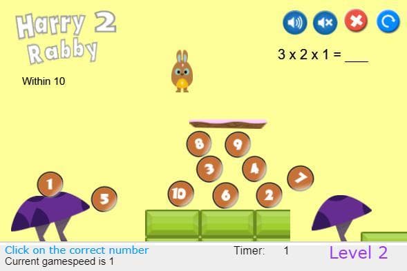 HarryRabby2 Multiply with 3 numbers FREE screenshot 2