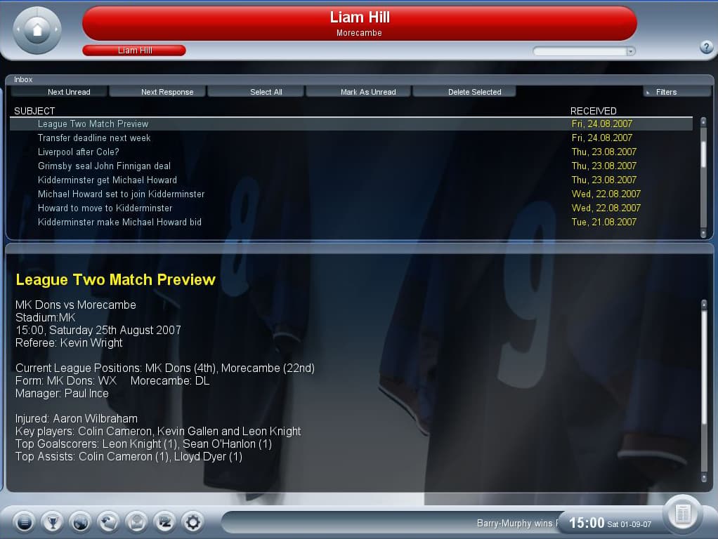 Championship Manager 2008 screenshot 3