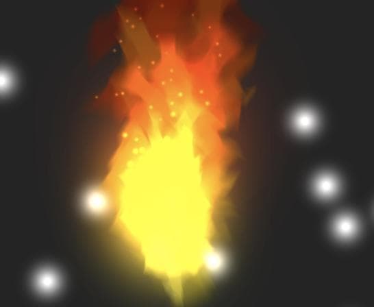 The flame of life
