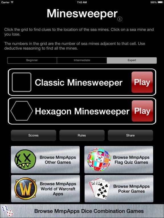 Minesweeper - Classic & Hexagon screenshot 2