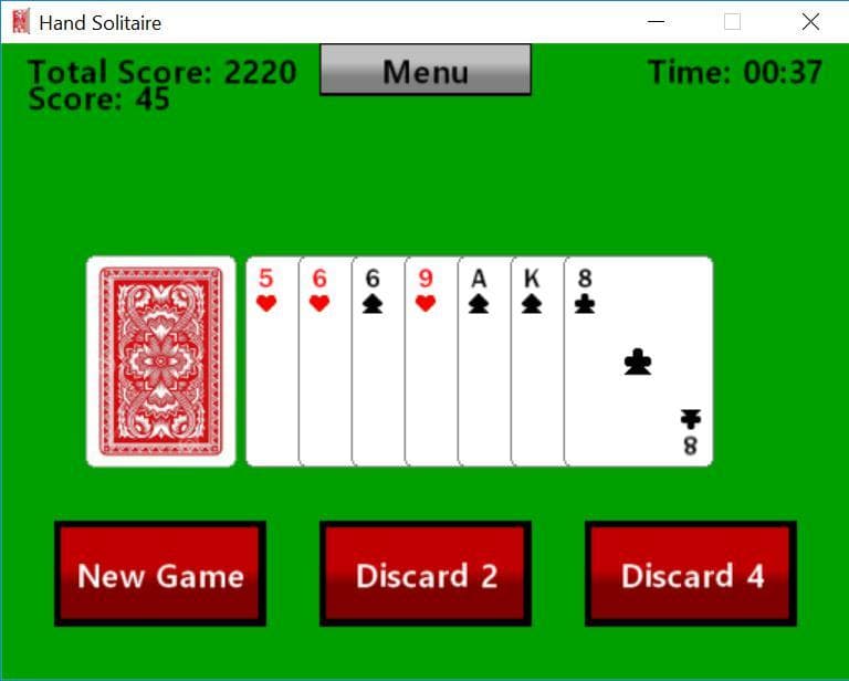 Hand Solitaire screenshot 2