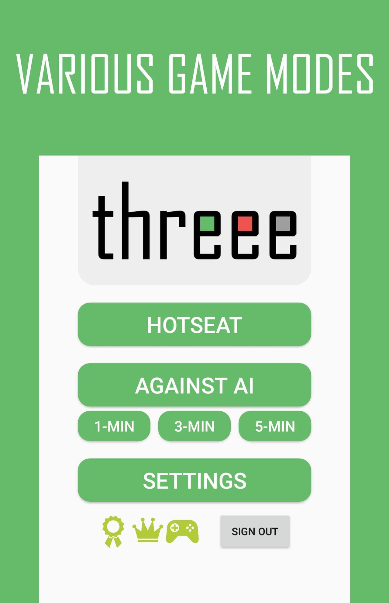 A Tic-Tac-Toe game: threee screenshot 2