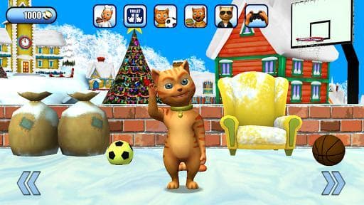 Talking Cat Leo Frozen Ice Fun screenshot 2