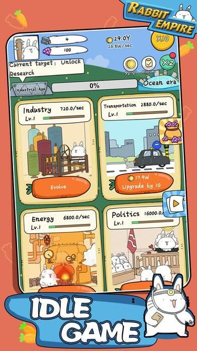 Rabbit Empire:Idle Game screenshot 3
