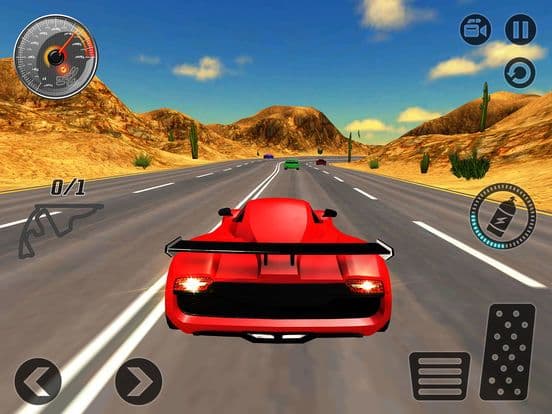 Fast Racing Car Simulator 3D - Winter Race 2017 screenshot 5