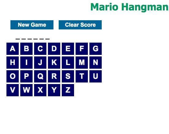 Mario Hangman (sarika-subramanian)