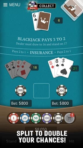 Royal Blackjack Casino: 21 Card Game screenshot 5