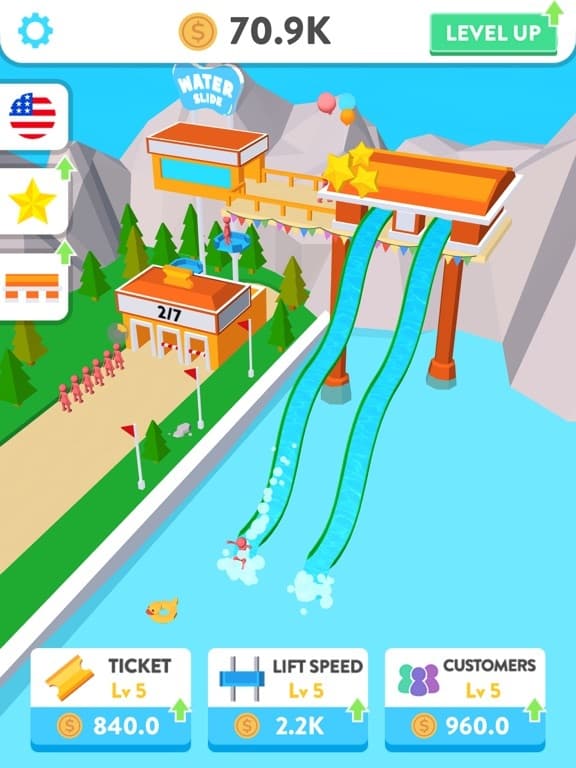 Idle Water Slide screenshot 2