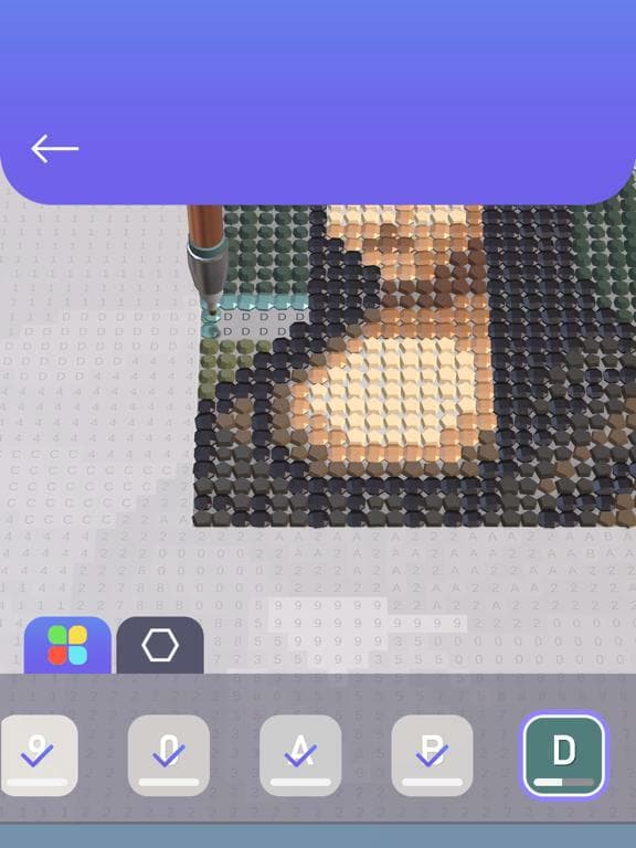 Diamond Painting ASMR Coloring screenshot 3