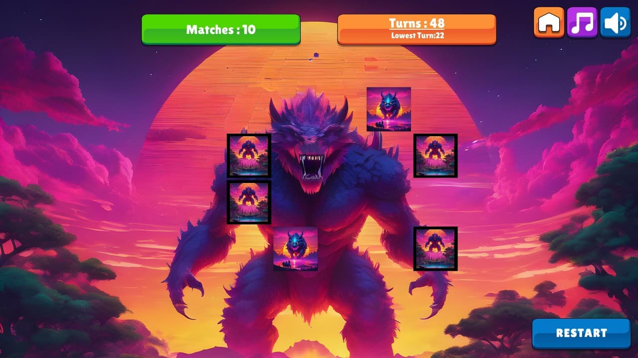 OG Memory: Synthwave Monsters screenshot 6
