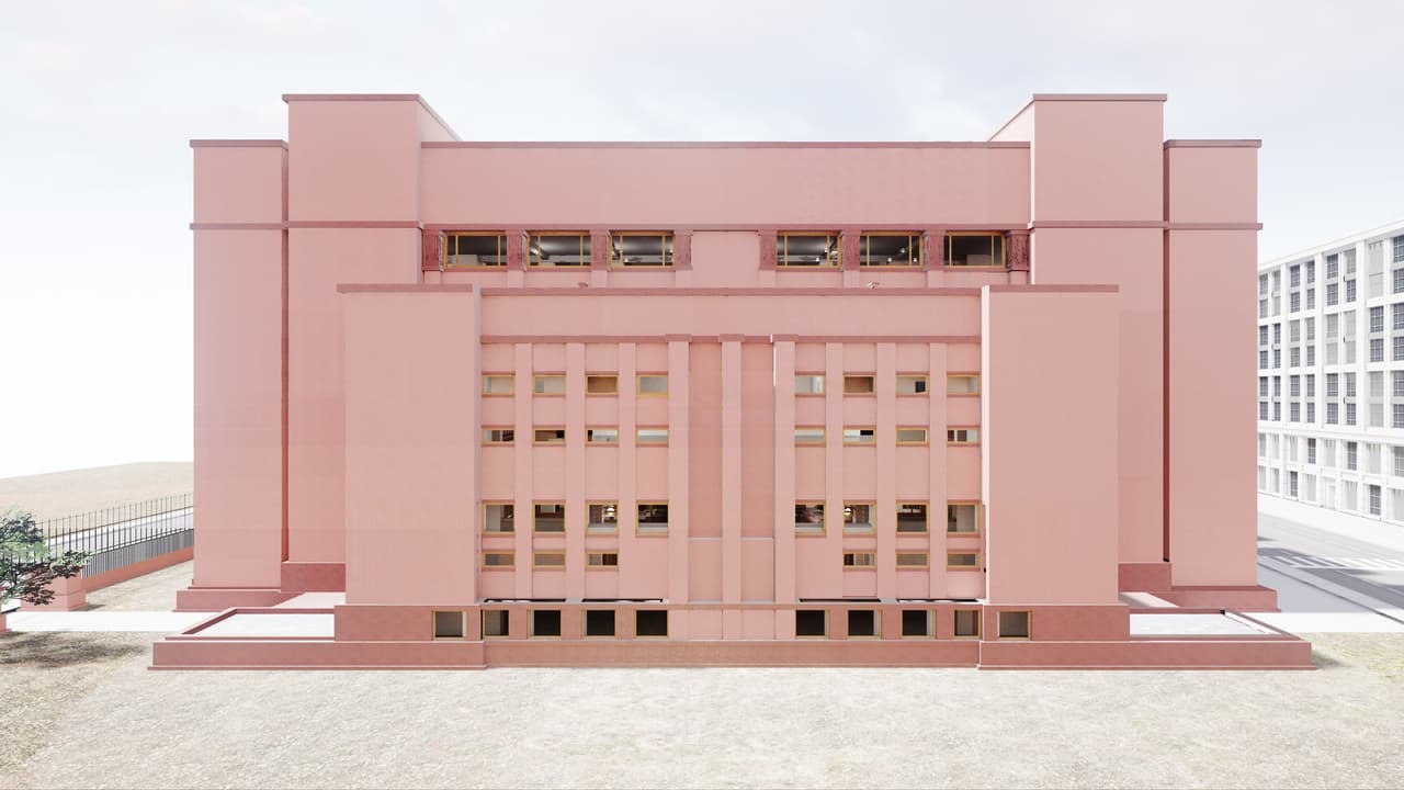 Larkin building by Frank Lloyd Wright