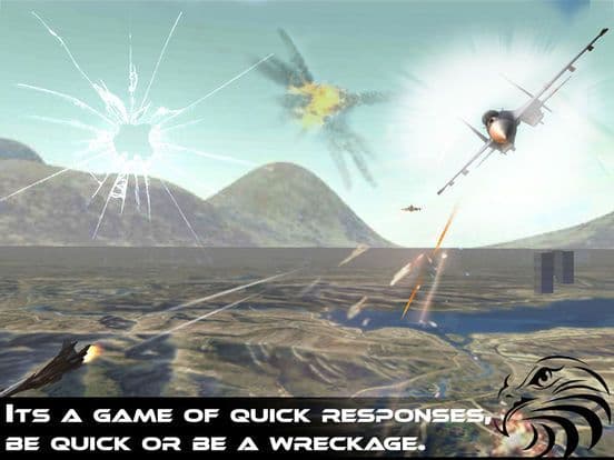 Jet Fighter Dogfight Chase - Hybrid Flight Simulation and Action game 2016 screenshot 2