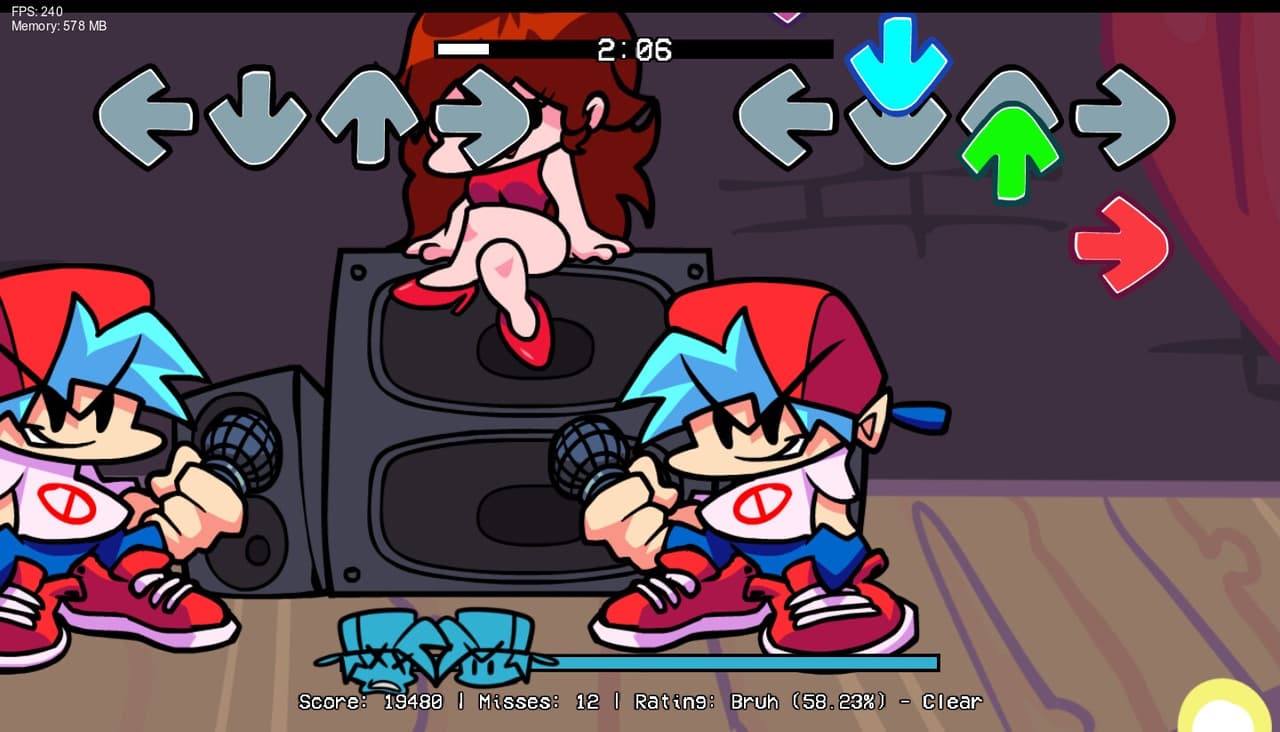 FNF Rush E Mod v1.2 [Friday Night Funkin] screenshot 2