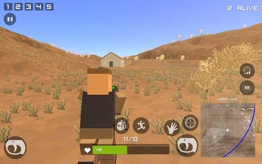 Grand Pixel Royale Battlegrounds Mobile Battle 3D screenshot 2