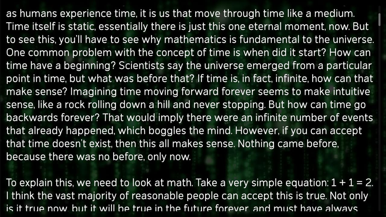 The Matrix is real
