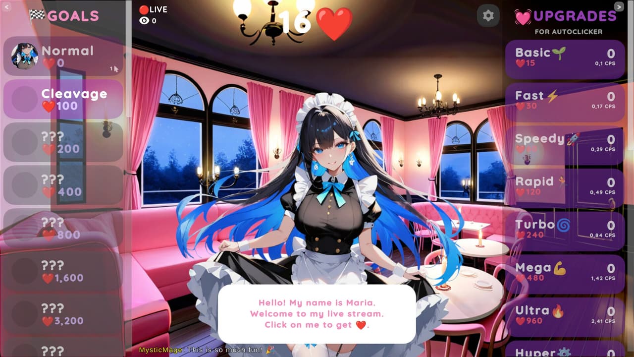 Hentai Clicker: Maria is streaming screenshot 2