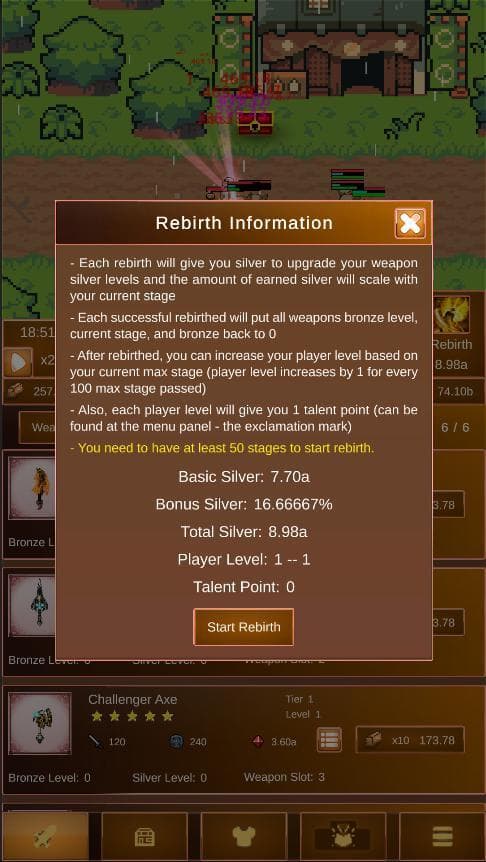 Idle Weapon Fantasy (Blood) screenshot 4