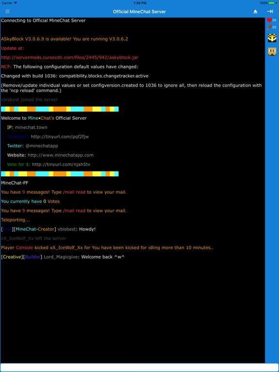 MineChat Mobile screenshot 3