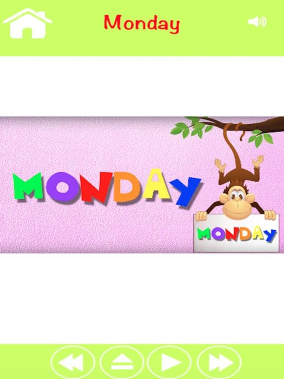 Days Of Week Learning For kids Using Flashcards and sounds-A Baby Book screenshot 3