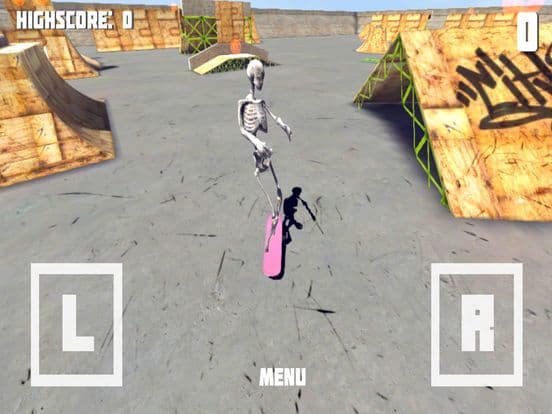 Skeleton Skate - Free Skateboard Game screenshot 4