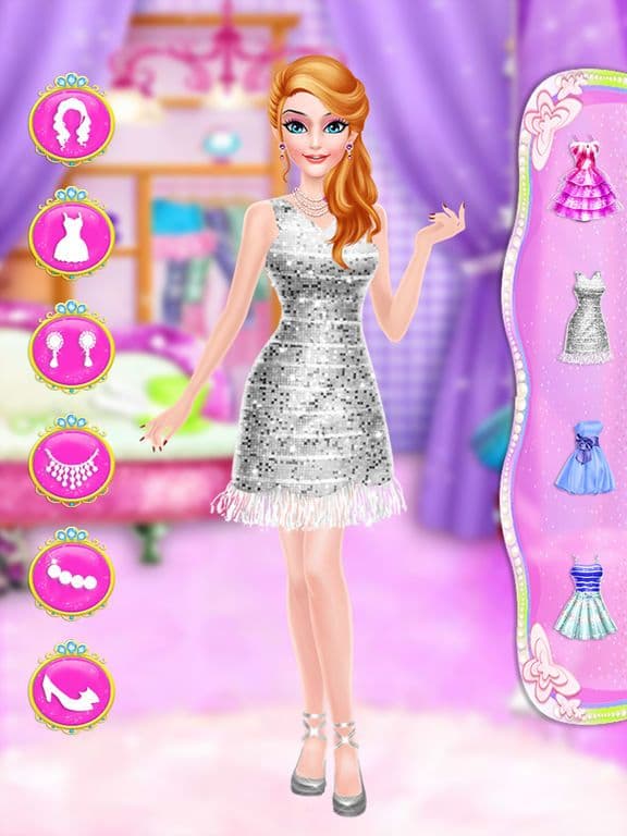 pink princess makeover games for girls