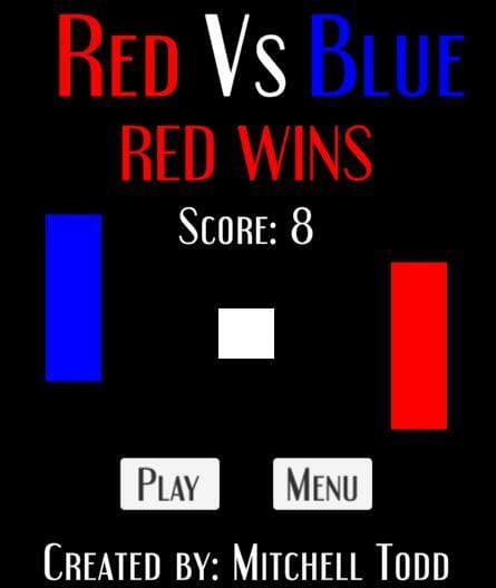 Red Vs Blue Pong screenshot 3