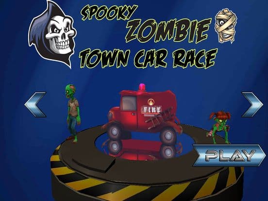 Spooky Zombie Town Car Race screenshot 5