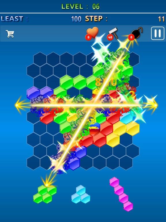 Hexagon Gem Crush screenshot 4