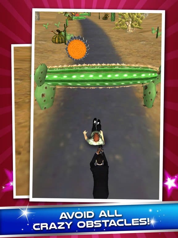 Hollywood on the Run - 3D jumping party runner dorm games! screenshot 4