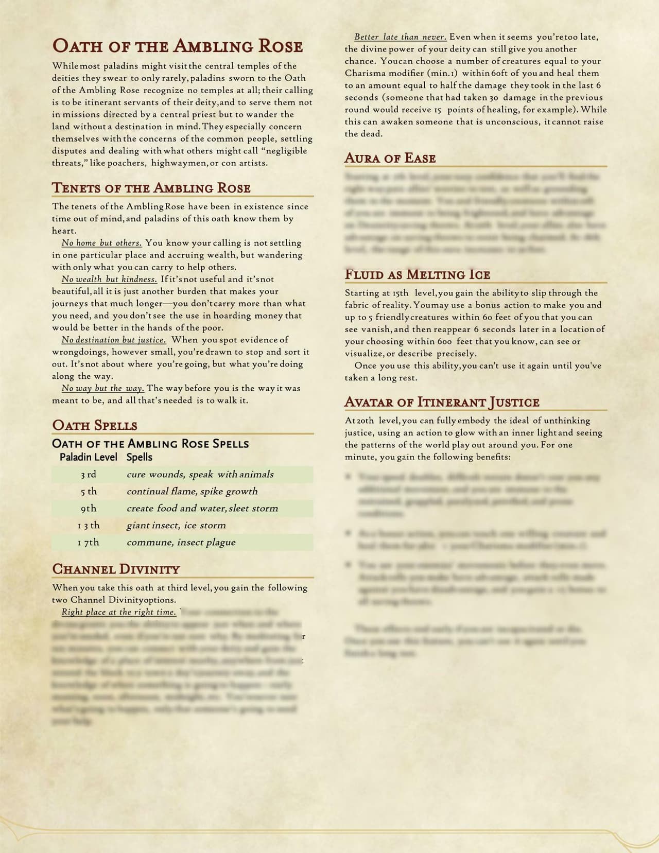Oath of the Ambling Rose